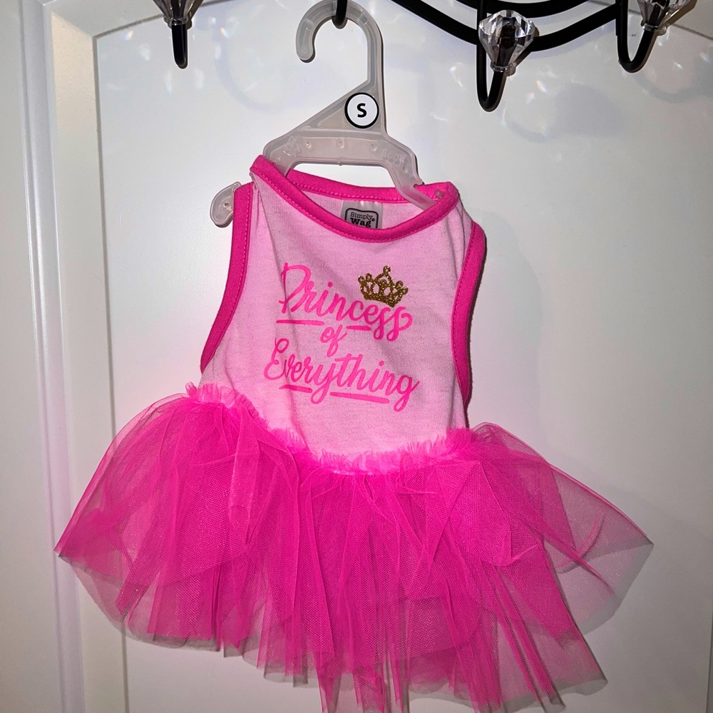 Small Pink Princess Tutu Dress for Pet Dog or Cat